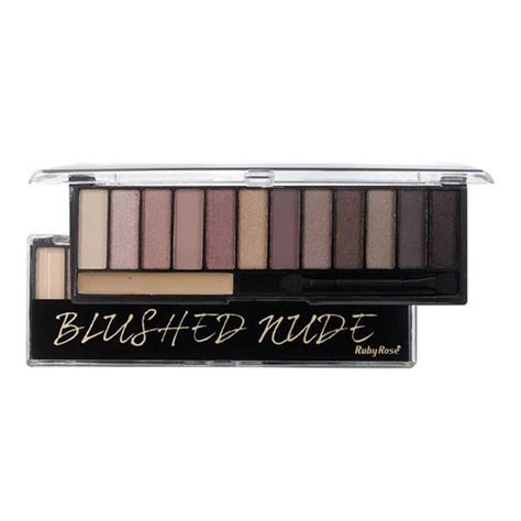 Paleta Sombras Blushed Nude Ruby Rose Shopee Brasil