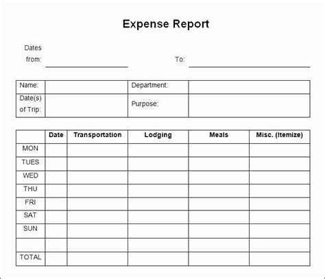 Simple Expense Report Template New Medical Expenses Claim Form Sample