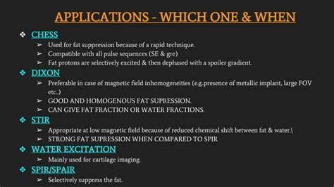 Fat Suppression Techniques In MRI PPT