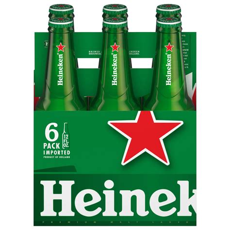 Heineken Lager Beer 12 Oz Bottles Shop Beer At H E B