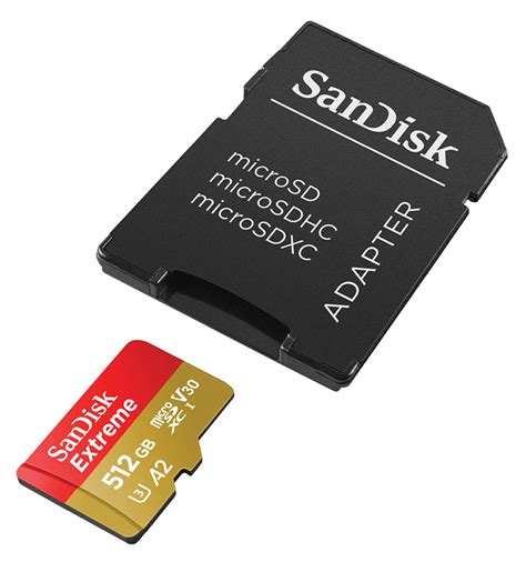 SanDisk Micro SDXC Extreme 512GB 190MB S V30 Foto Erhardt