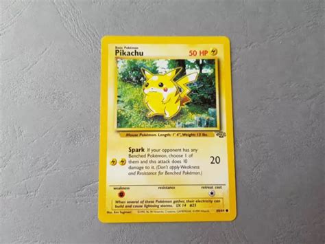 CARTE POKÉMON WIZARDS Jungle 60 64 Pikachu 50HP Anglaise english