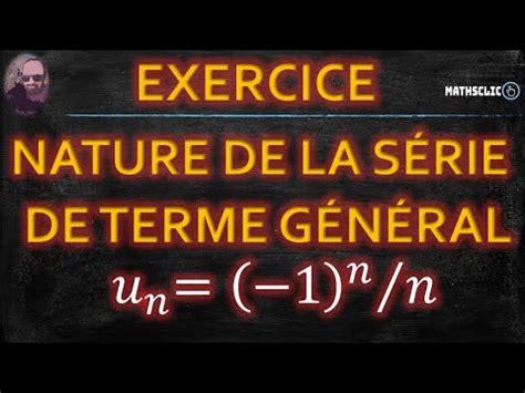 Mathsclic Exercice Nature De La S Rie Harmonique Altern E