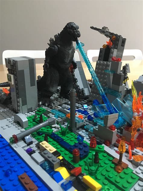 Lego Godzilla Diorama Rlego