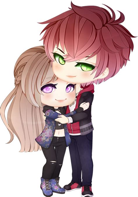 Anime Love Couple Chibi