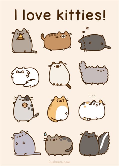 I love kitties Kawaii Pusheen, Pusheen Love, Kawaii Cat, Kittens Cutest, Cats And Kittens, Cute ...