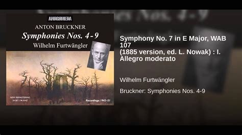 Symphony No In E Major Wab Version Ed L Nowak I