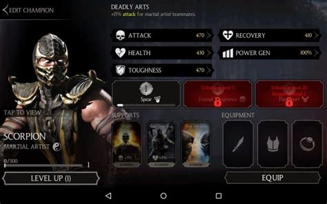 Stats And Abilities Mortal Kombat X Mobile Guide