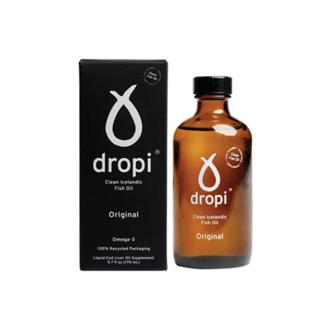 Dropi, Pure Icelandic Extra Virgin Cod Liver Oil- Unflavoured 170 ml ...