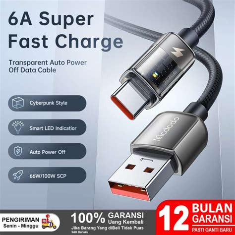 Promo Mcdodo Kabel Data Usb Type C Fast Charging Digital Display A Ca