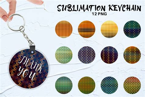 Keychain Sublimation Design Line Pattern Graphic By Artnoy Creative