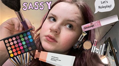 Asmr Sassy Mean Girl Does Your Makeup Role Play 🥴 Youtube