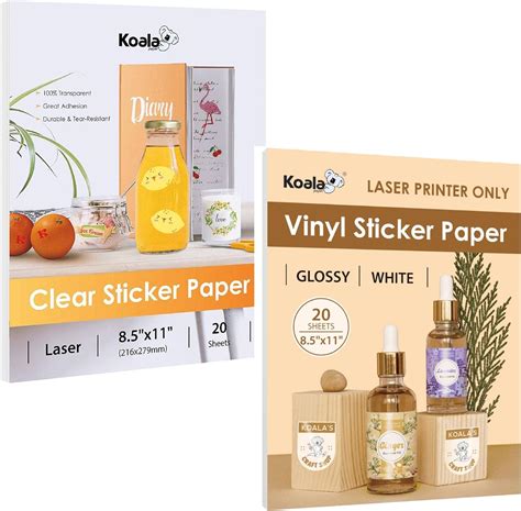 Amazon Koala Clear Sticker Paper And Glossy Vinyl Sticker Paper