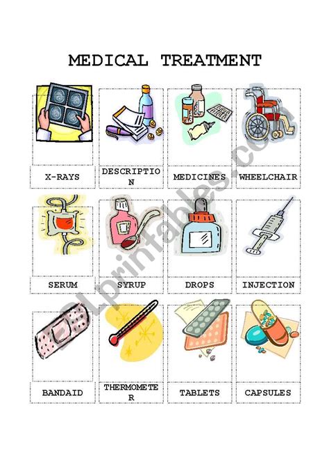 Medical Treatment Esl Worksheet By Mauro78