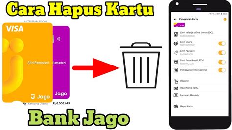 Cara Menghapus Kartu Bank Jago Fisik Dan Digital Youtube