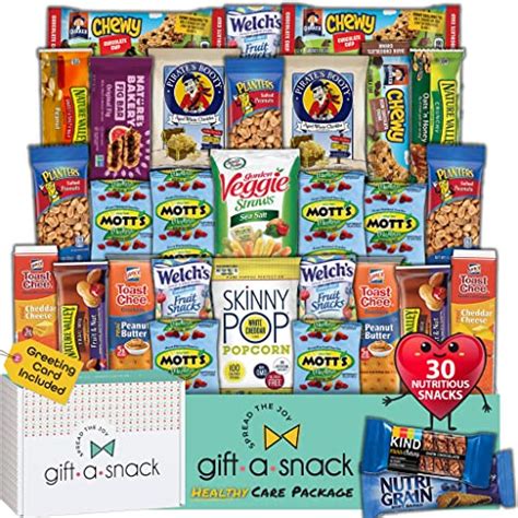 Healthy Snack Box Care Package 30 Count Halloween Trick Or Treat Gift