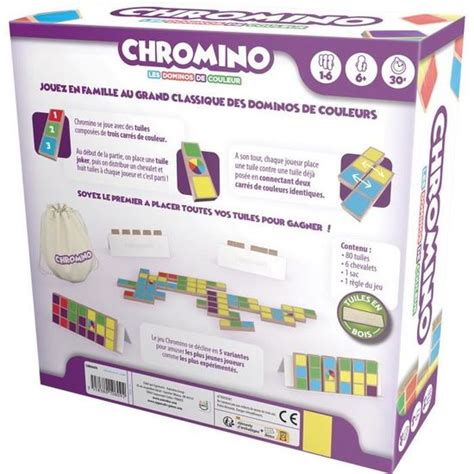 Jeu De Domino De Couleurs Chromino Asmodee Jeu De Soci T Jeu De