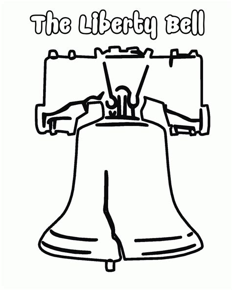 Liberty Bell Coloring Page Printable Coloring Home