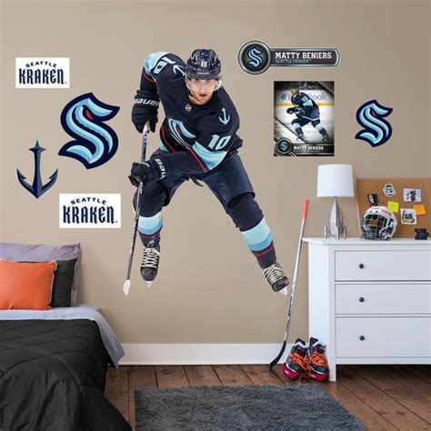 Seattle Kraken – tagged "athlete-matty-beniers" – Fathead