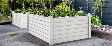 Yitahome 4x4x2ft Plastic Raised Garden Bed Kit White