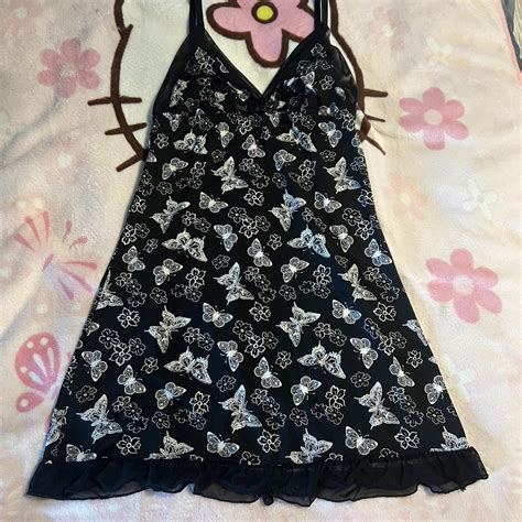 Butterfly Print Jessica Simpson Lingerie Slip Never Depop