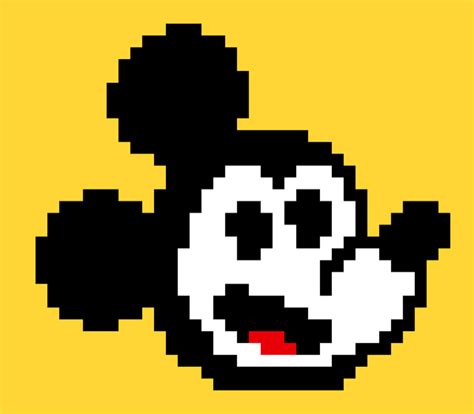 Mickey Mouse Pixel Art Rpixelart