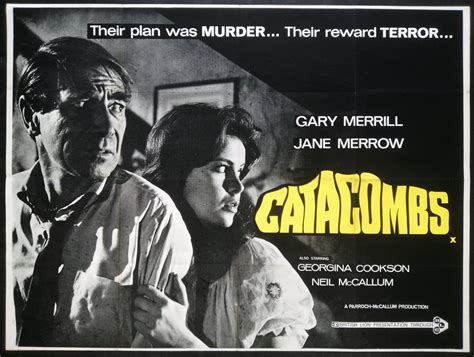 Catacombs 1965 Original Vintage Uk Horror Film Movie British Quad
