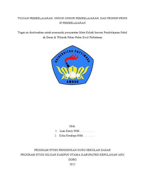 Contoh Kerangka Pembuatan Makalah Pdf