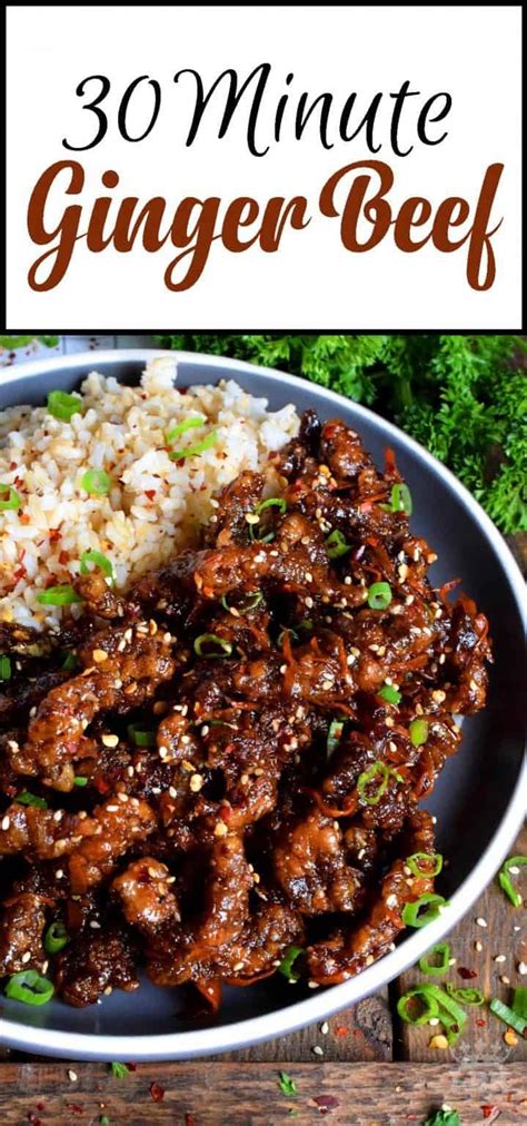 30 Minute Ginger Beef Lord Byron S Kitchen Ginger Beef Beef Recipes For Dinner Best Beef