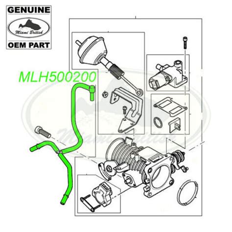 LAND ROVER AIR SUPPLY INLET PIPE HOSE FREELANDER 02 05 V6 MLH500200 OEM