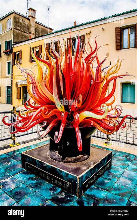 Art Sculpture Made Of Glass Murano Island Famous For Its Glass Art Venice Lagoon City