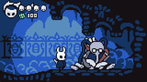 Hollow Knight Pixel Art Grid