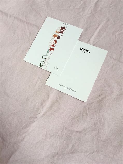 Greeting Card For The Nude Label Behance