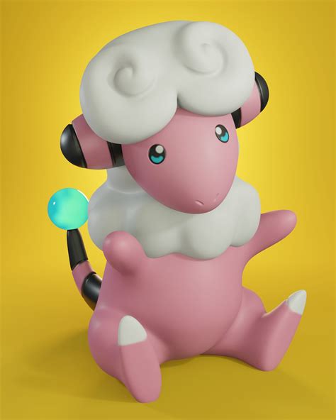 Download Stl File Pokemon Flaaffy • 3d Print Template ・ Cults