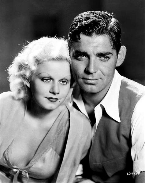 Jean Harlow And Clark Gable In A Publicity Photo For Red Dust 1932