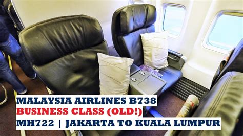 Malaysia Airlines 737 Business Class Mh722 Jakarta To Kuala Lumpur Youtube