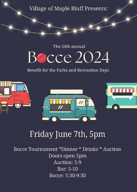 Bocce 2024 Village Of Maple Bluff
