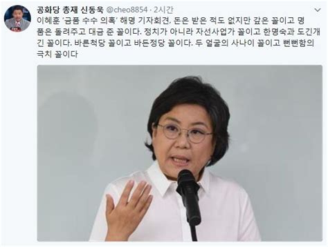 신동욱 “이혜훈 돈은 받은 적도 없지만 갚은 꼴” 서울신문