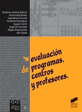 EVALUACION DE PROGRAMAS CENTROS Y PROFESORES San Cristobal Libros