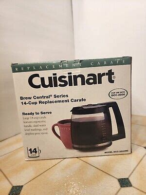 Cuisinart Brew Central Replacement Cup Coffee Carafe Dcc Rc Ebay