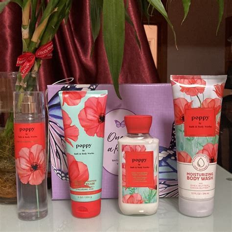 Bath Body Works Bath Body Bbw Poppy 4 Piece Set Poshmark