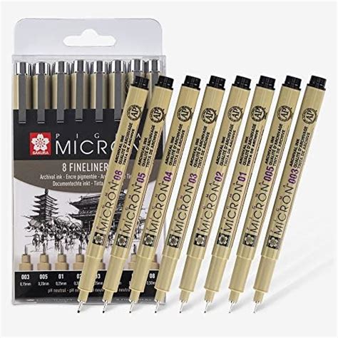 Yukama Sakura Pigma Art Edition 8er Set 6 Pigma Micron Fineliner 1