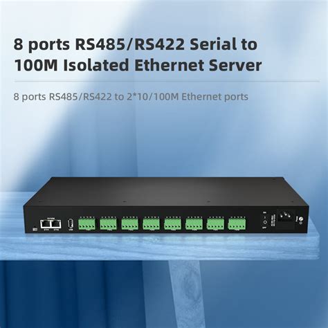 8 Ports Rs485422 Serial To 100m Ethernet Opto Isolated Servermowestar