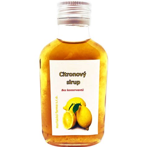 Citronový sirup, 100 ml - Horňácká farma - Eshop