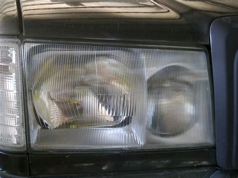 покраска фар в серебро — Mercedes-Benz E-class (W124), 2,8 л, 1993 года ...
