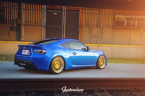 Subaru Brz Blue Gold Rims