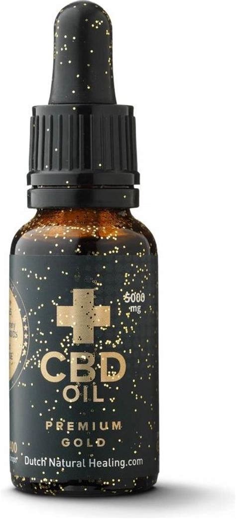 CBD Olie Dutch Natural Healing Premium Gold CBD Olie 20ml 25 5000mg