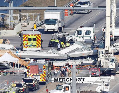 Miami bridge collapse latest pictures: Shock photos after six confirmed ...