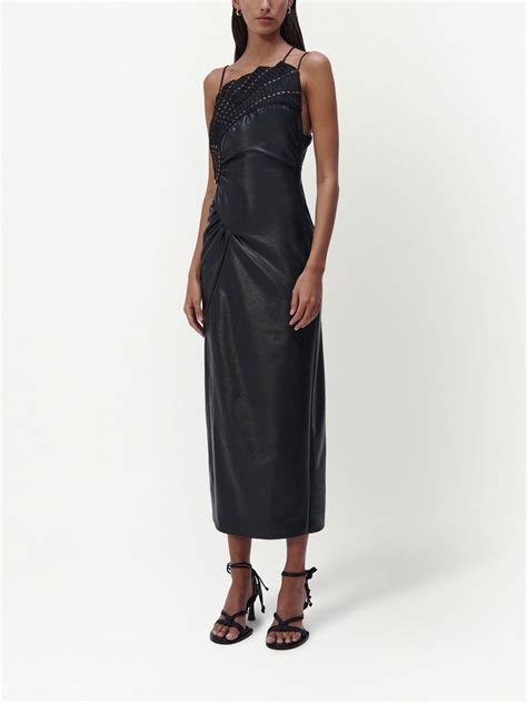 Simkhai Ryanne Faux Leather Dress Farfetch