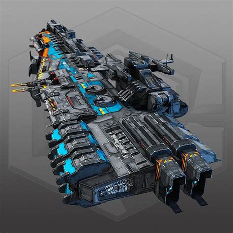 SciFi Frigate G2 3D Model 15 Max Free3D